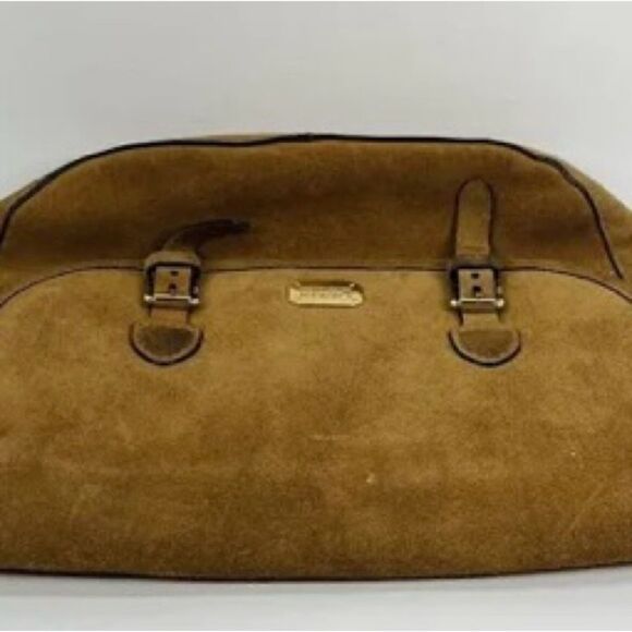 🛍️Lauren Ralph Anaville nutmeg leather suede saddle 💼 bag 🎀Purse - Picture 14 of 14